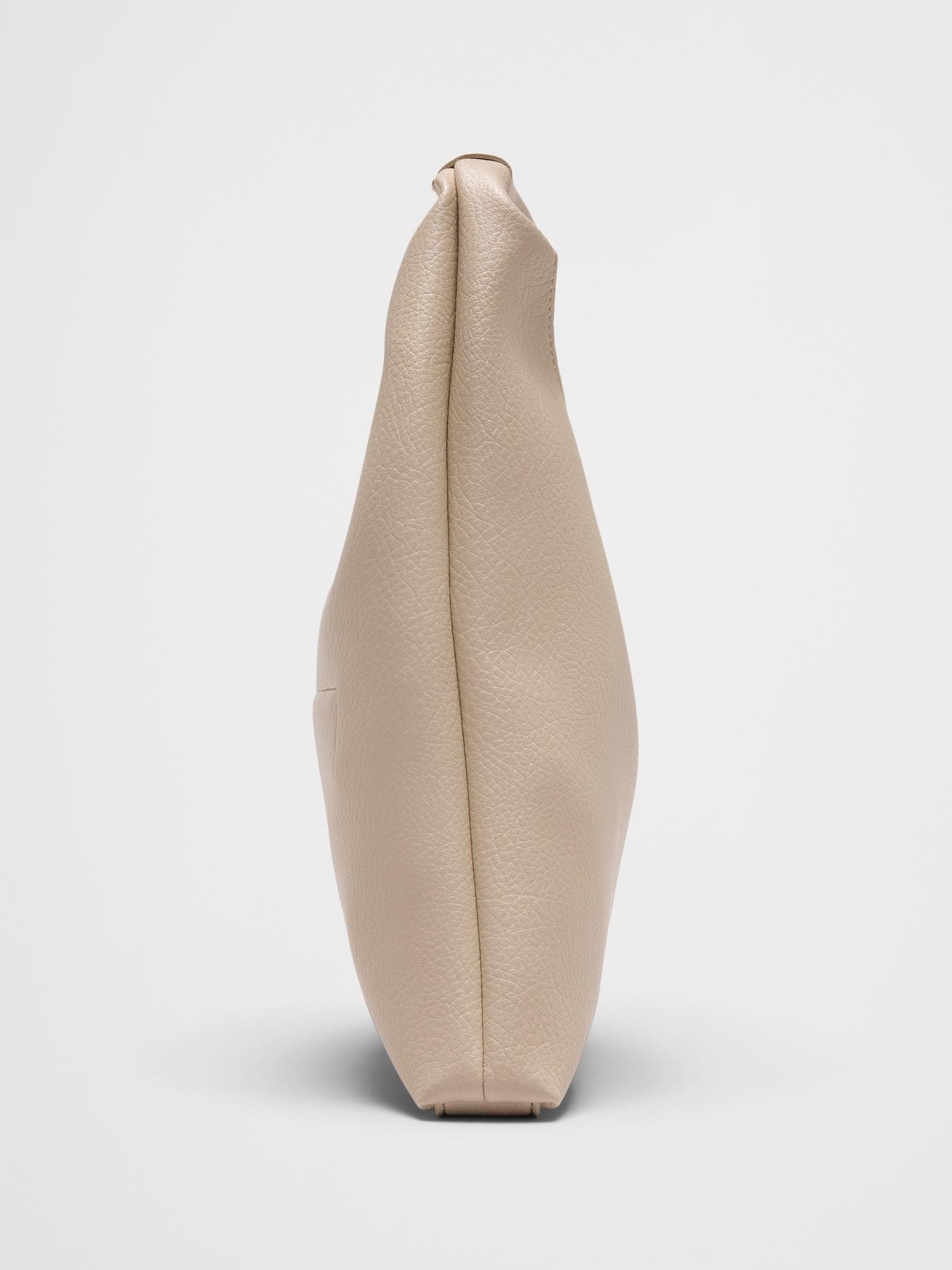 Vegan Leather Mini Slouchy Tote Product Image