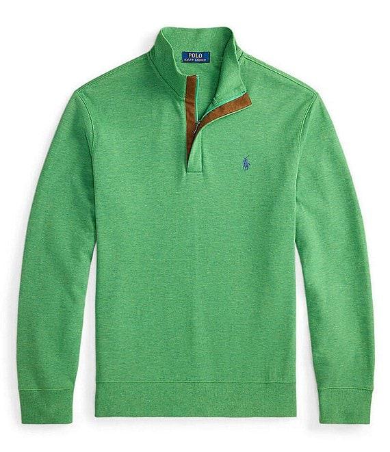 Polo Ralph Lauren Long Sleeve Luxury Jersey Quarter-Zip Pullover Product Image