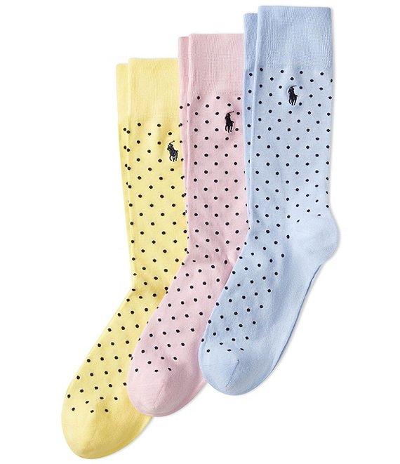 Polo Ralph Lauren Classic Dot Dress Socks 3-Pack Product Image