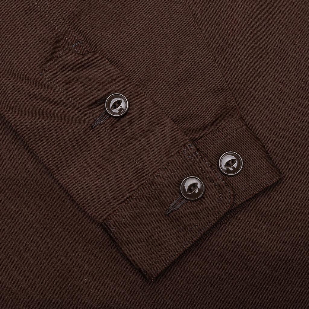 Smokey Twill Shirt - Brown Male Product Image