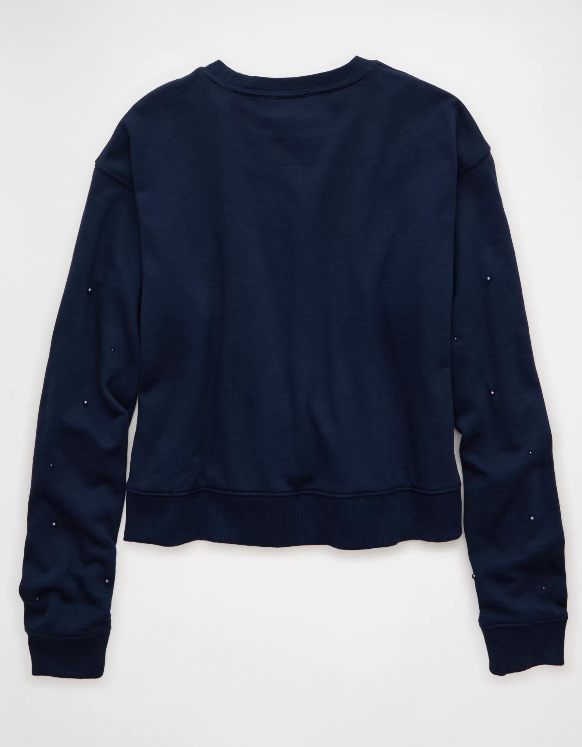 AE Embellished Pearl Sweatshirt Product Image