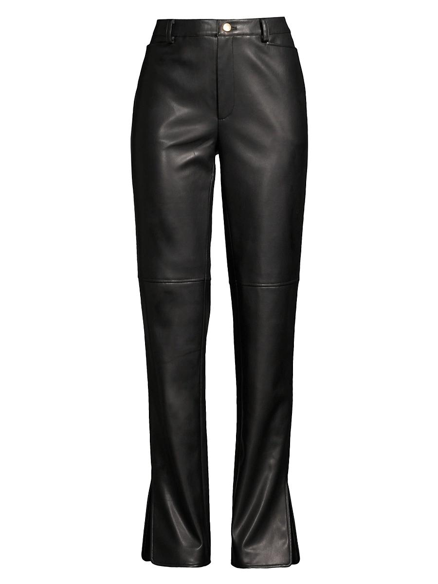 Womens Iris Faux Leather Pants Product Image