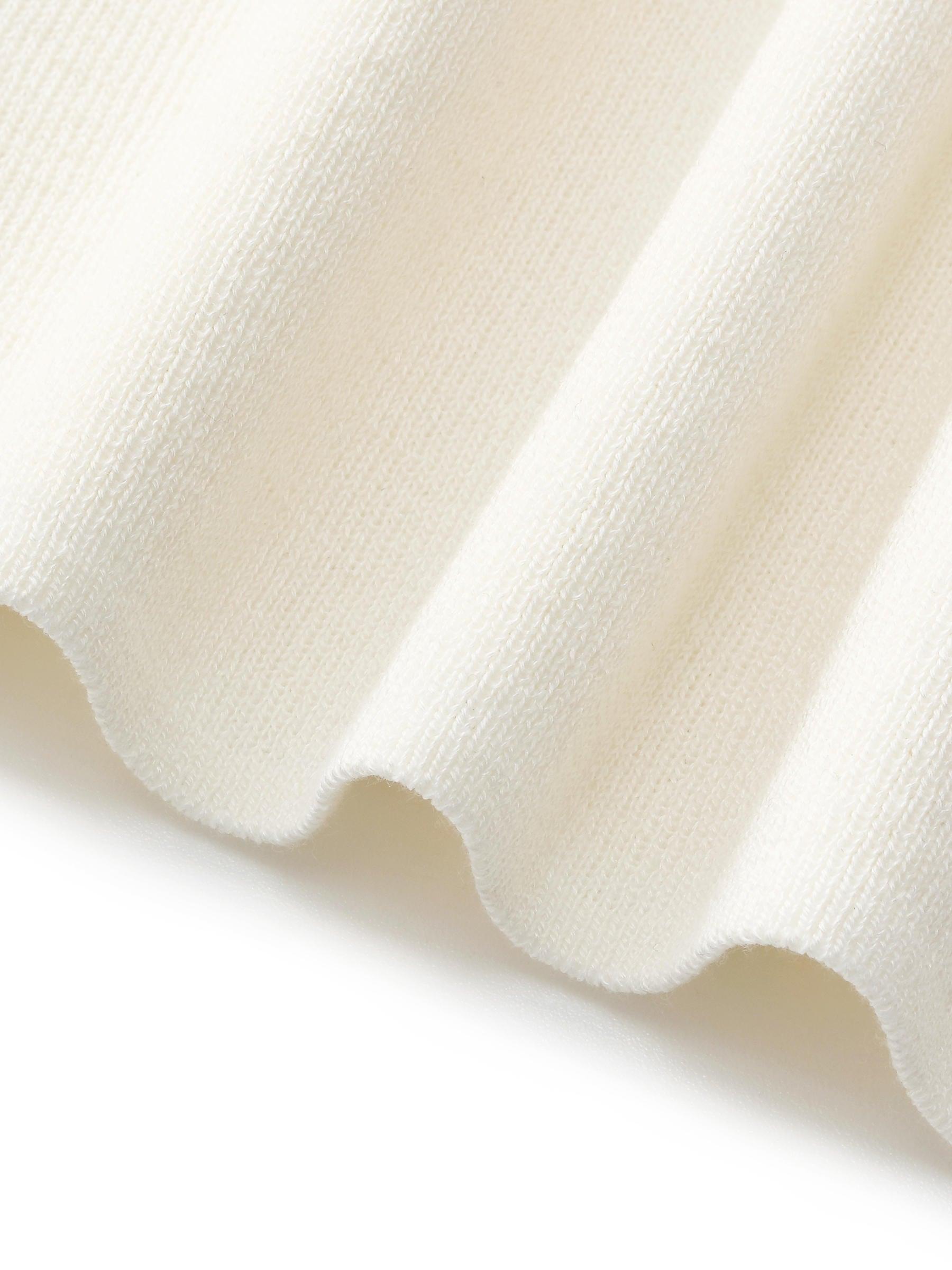 Tencel Blend Cut Out Women Knit Top Product Image