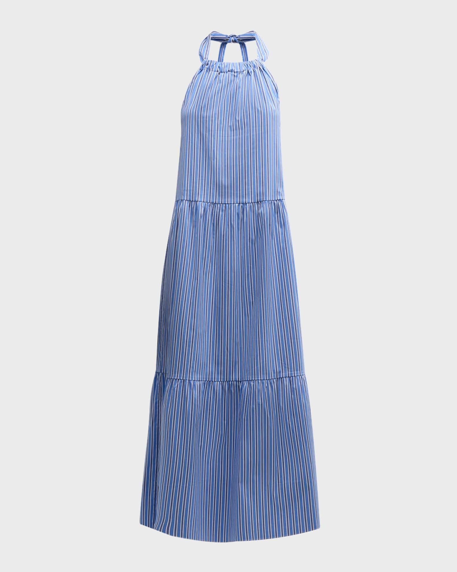 The Kai Striped Poplin Maxi Dress Product Image