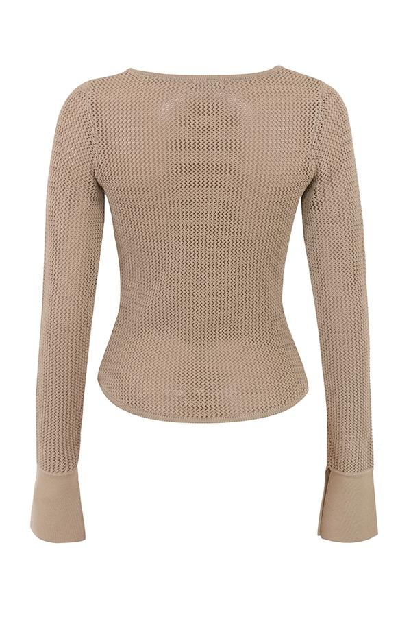 Mariella  taupe knit mini skirt - sale Product Image