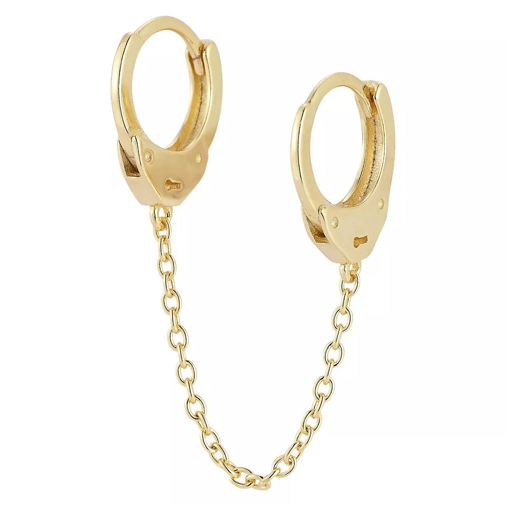 Milanesi And Co Mens 18K Gold Vermeil 5mm Curb Chain Bracelet Product Image