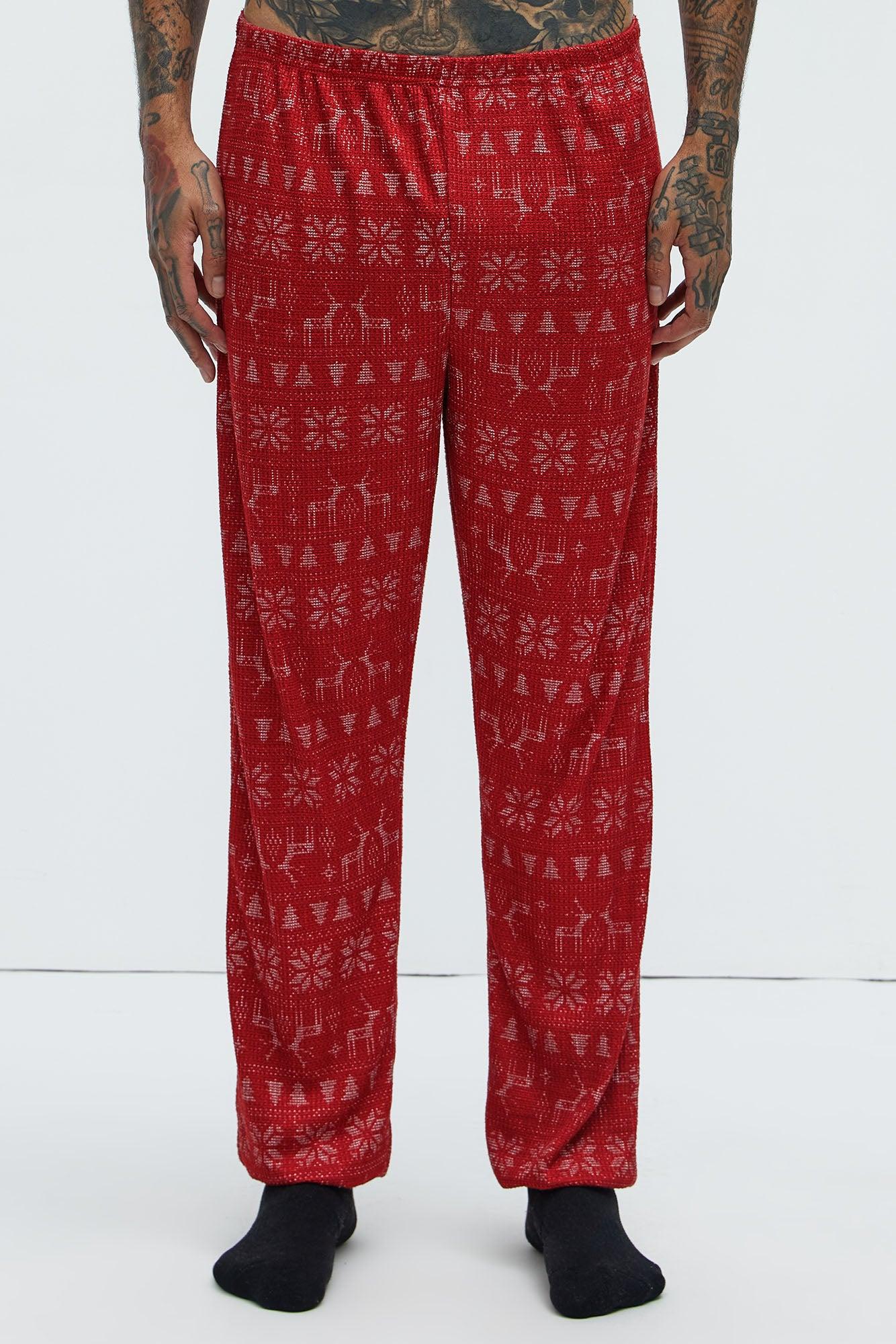 Holiday Feeling Christmas Holiday PJ Set - Red Product Image
