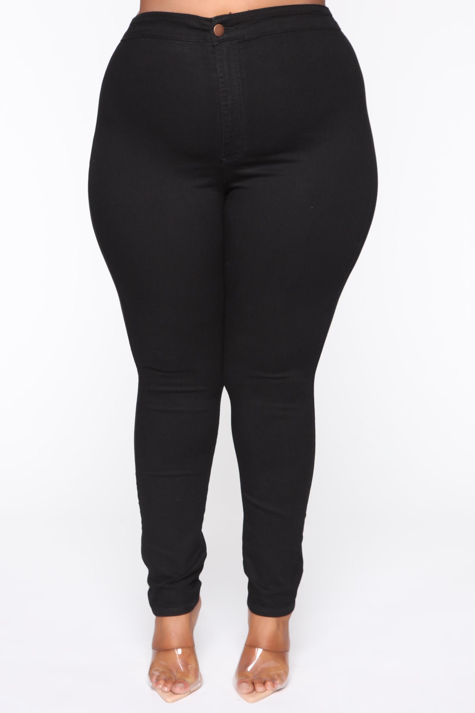 Luxe Ultra High Waist Skinny Jeans - Black Product Image