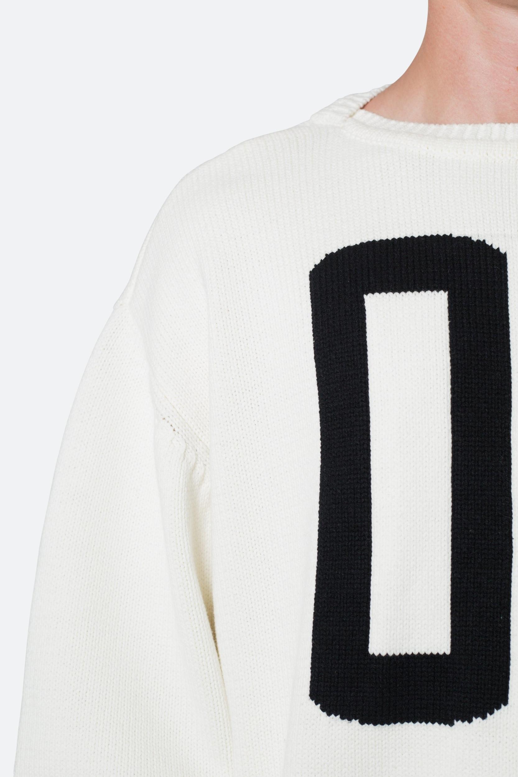 Varsity Knit Sweater - Off White Product Image