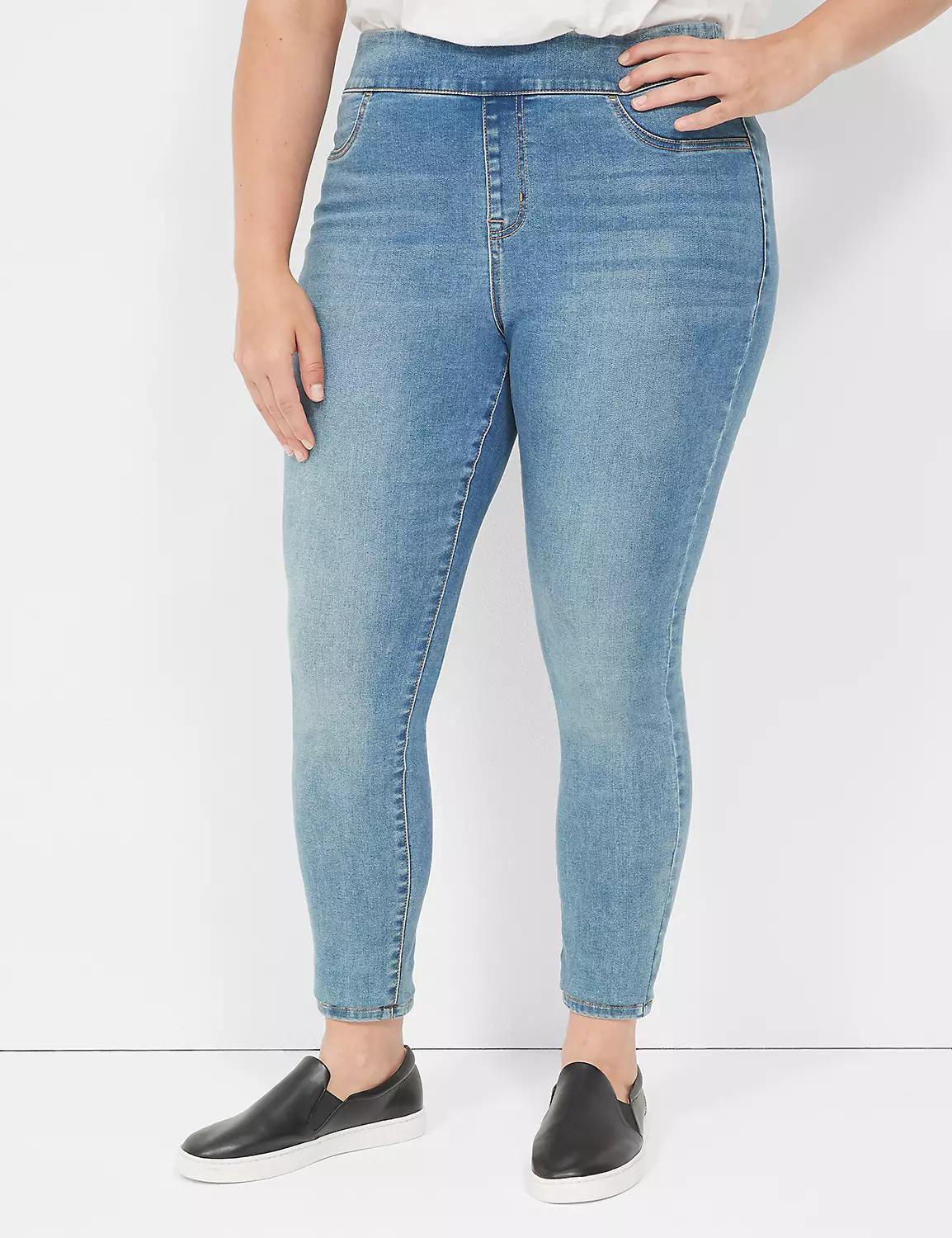 Pull-On High-Rise Sateen Jegging Product Image