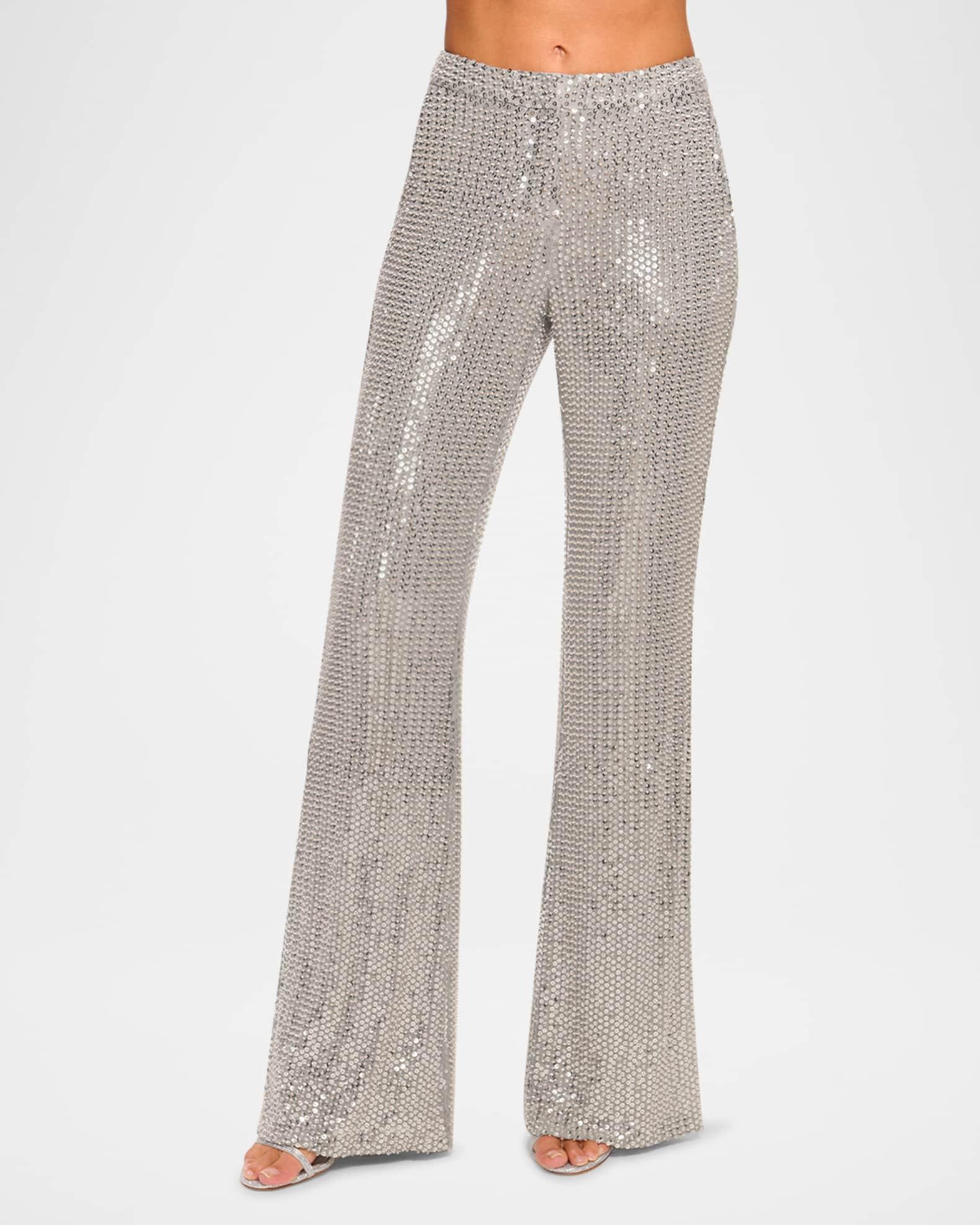 Olivian Sequined Straight-Leg Pants Product Image