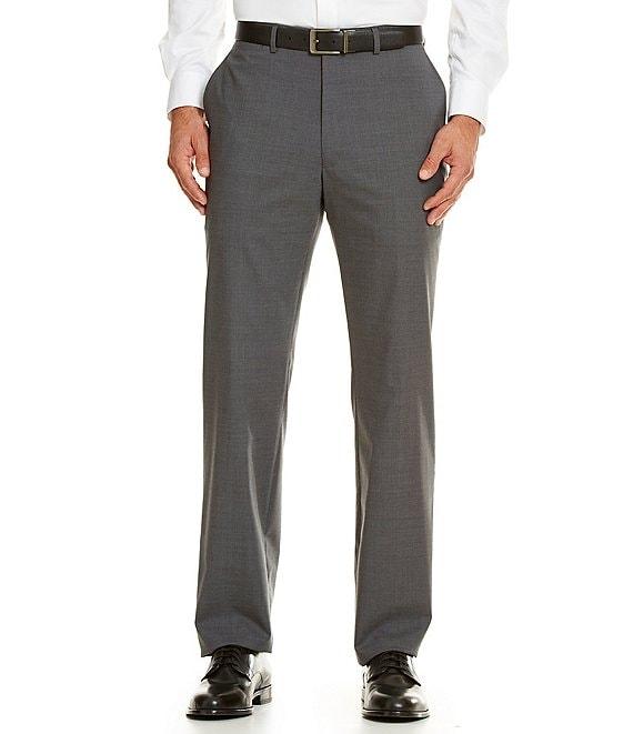 Hart Schaffner Marx Performance New York Modern Fit Flat Front Solid Dress Pants Product Image