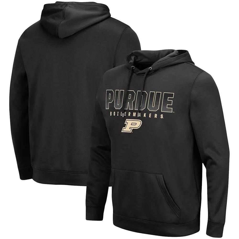 Men's Colosseum Black Arizona Wildcats Blackout 3.0 Pullover Hoodie,  Product Image
