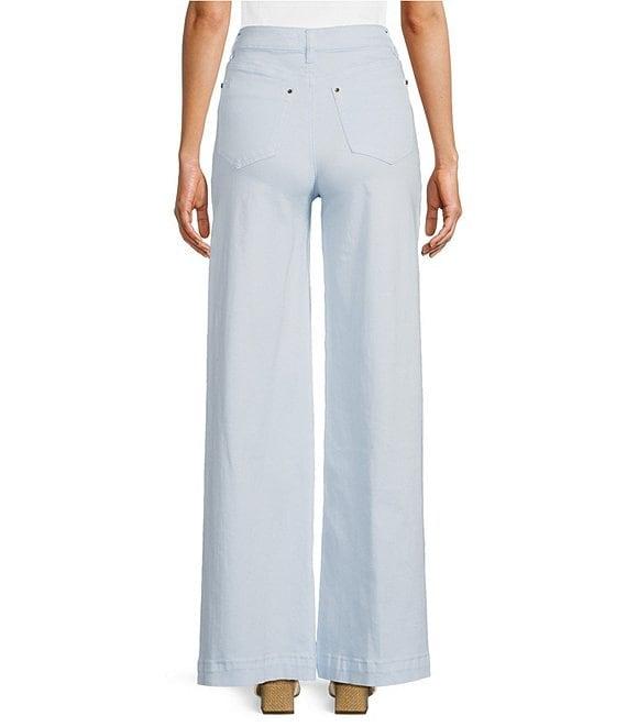 A Loves A High Rise Wide Leg Patch Pocket Utility Jeans Product Image