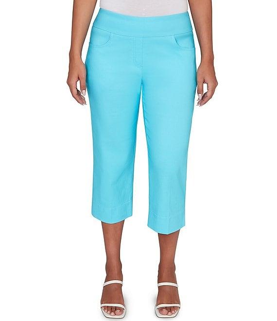 Ruby Rd. Stretch Straight Leg Pull-On Capri Pants Product Image