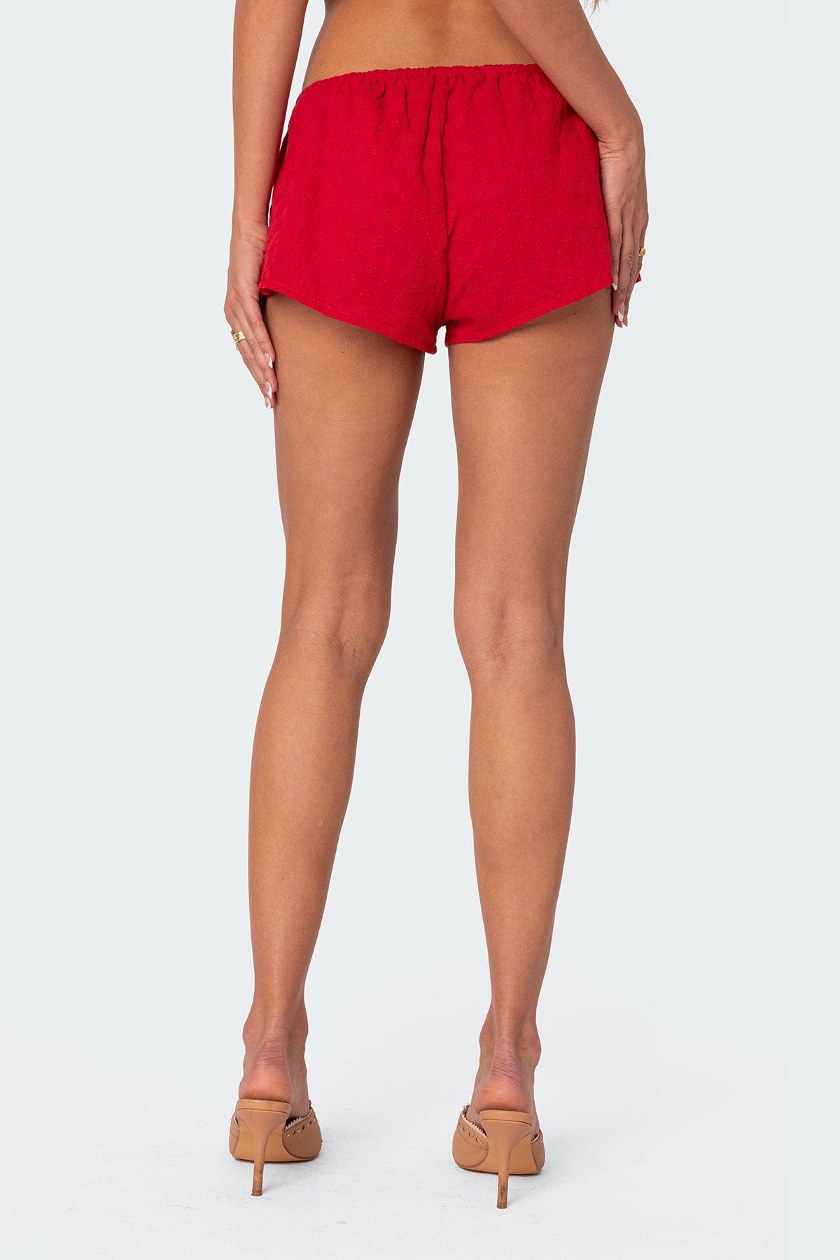 Cayenne Eyelet Micro Shorts Product Image