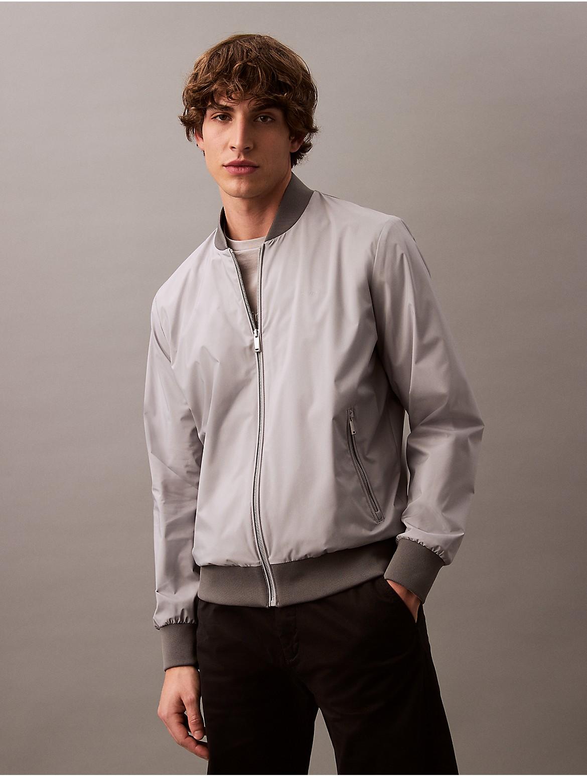 Calvin Klein Mens Matte Bomber Jacket - Grey Product Image