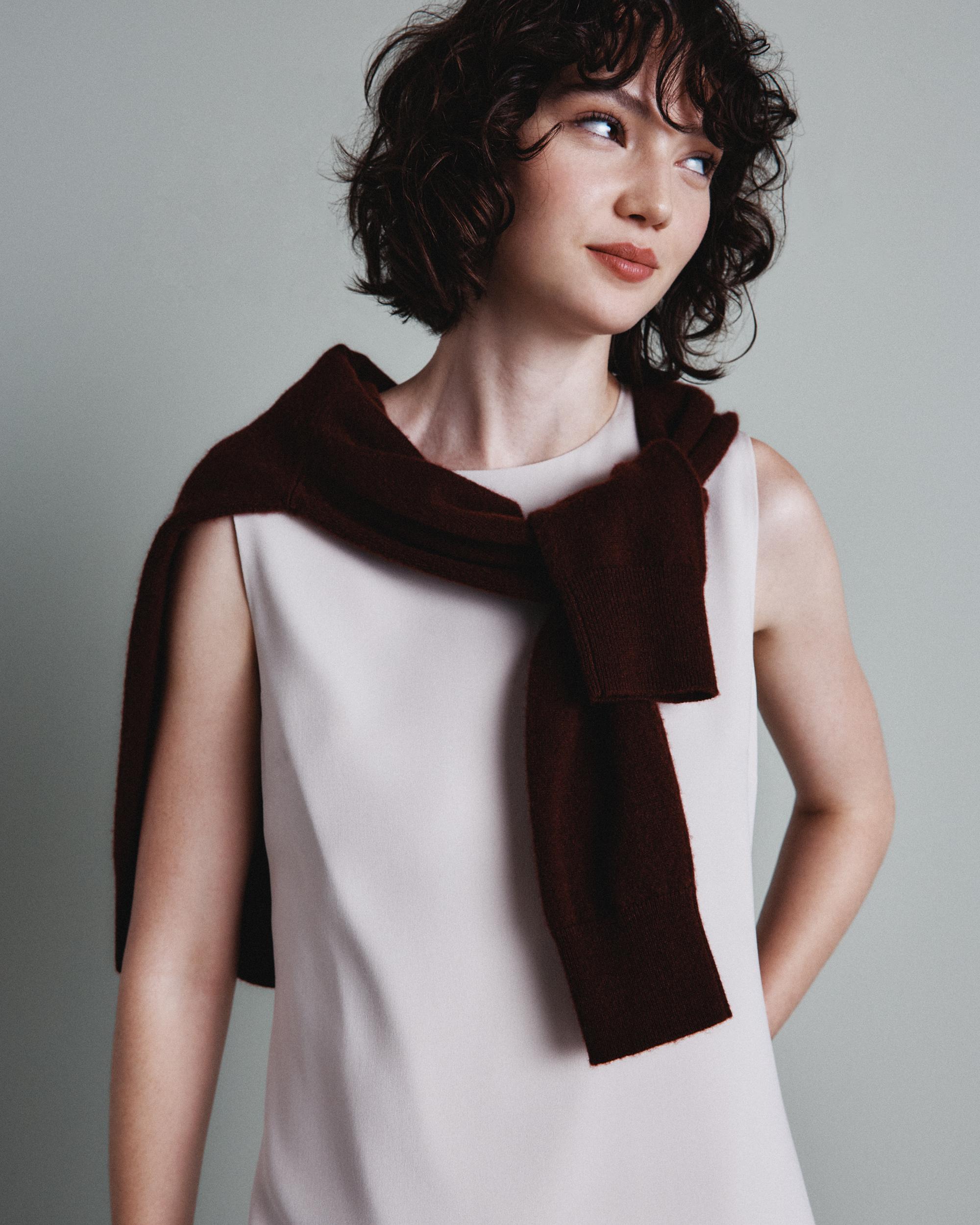 Quince | Women's Fluid Crepe Sleeveless Shift Dress Size XS, Polyester Product Image