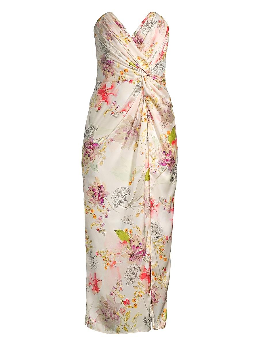Womens Come On Home Strapless Midi-Dress Product Image