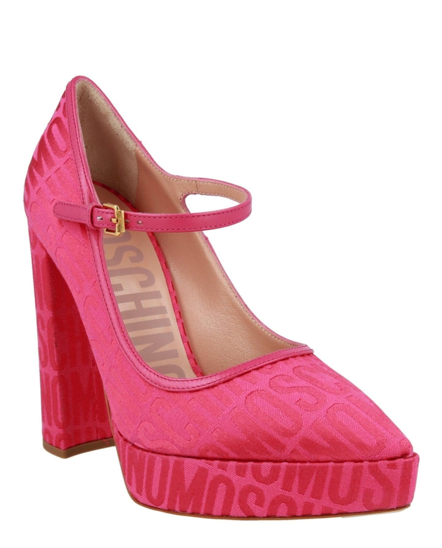 Moschino Logo Jacquard Mary Jane Pumps Female Product Image