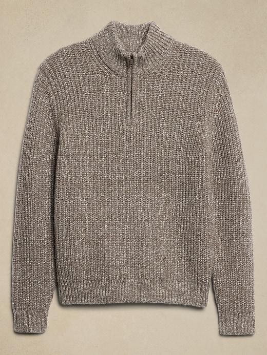 Marled Half-Zip Sweater Product Image