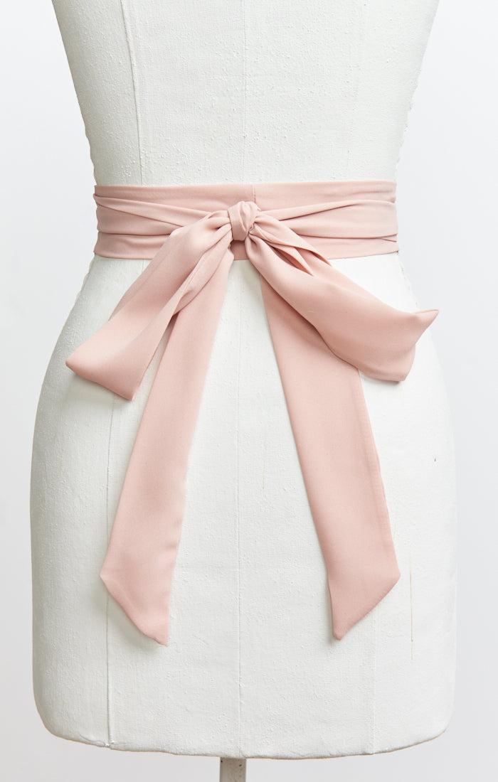Bridesmaid Sash ~ Dusty Blush Crisp Product Image