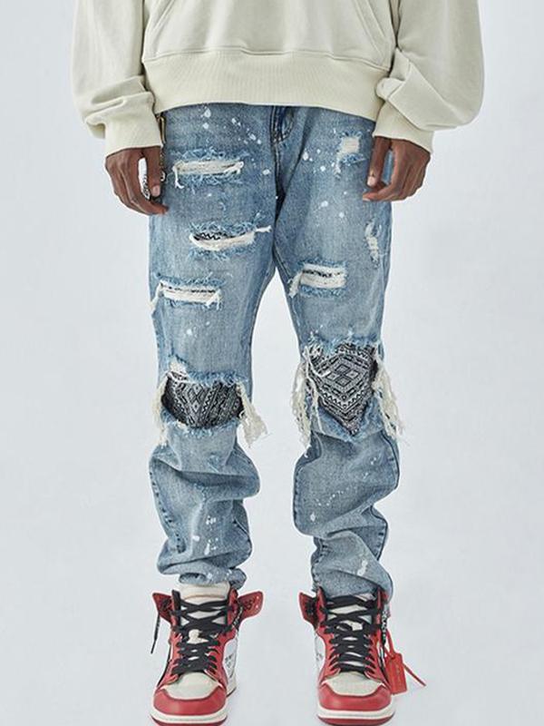 Men's Street Loose Jeans Product Image