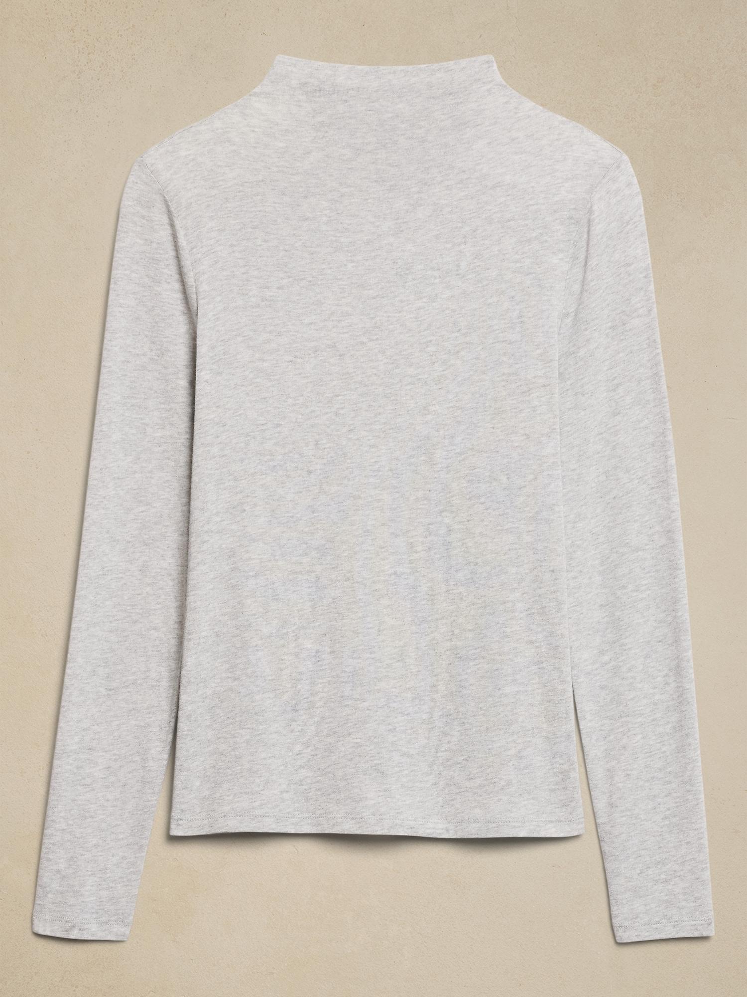 Tissue Rayon Mock-Neck Top Product Image