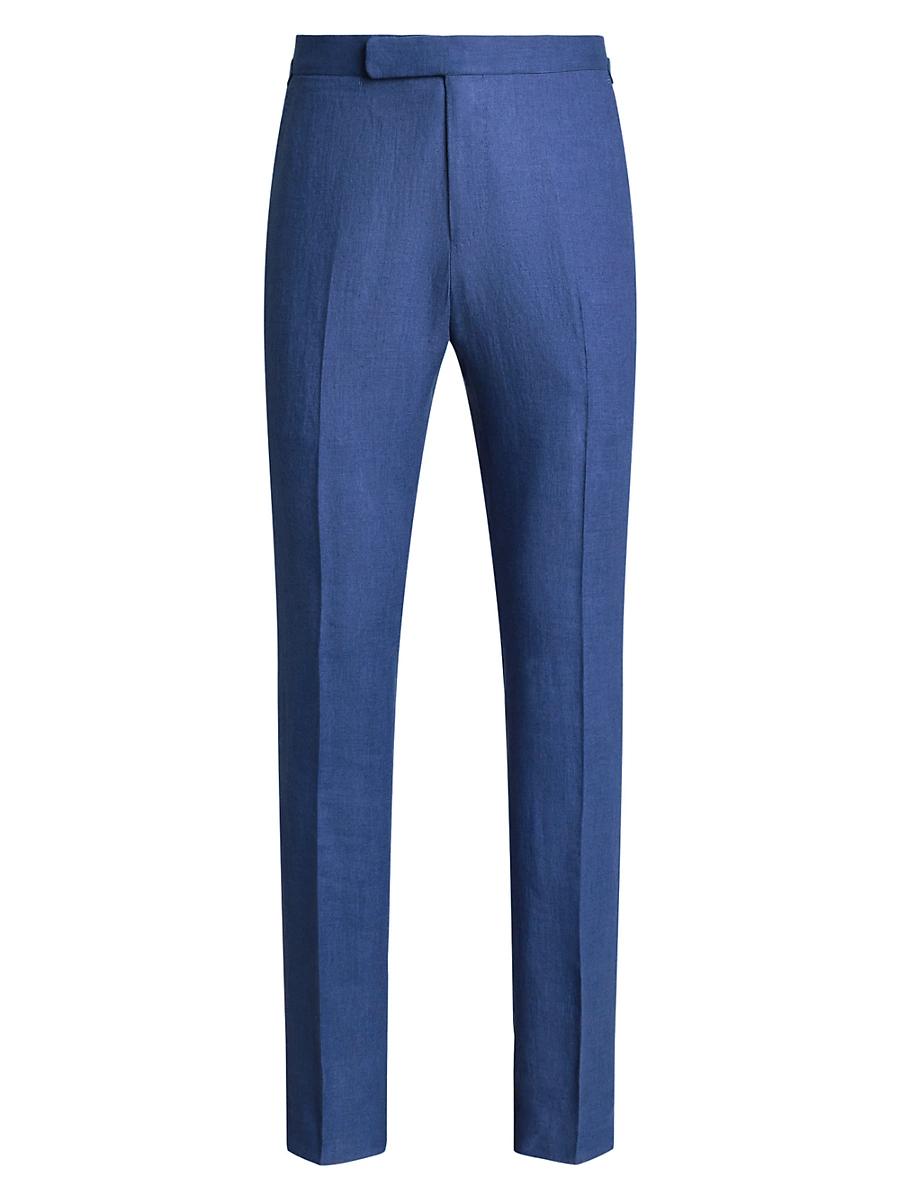 Mens Linen Suit Trousers Product Image