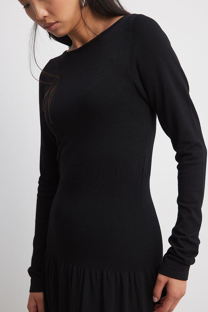 Knitted Waist Detail Maxi Dress Product Image