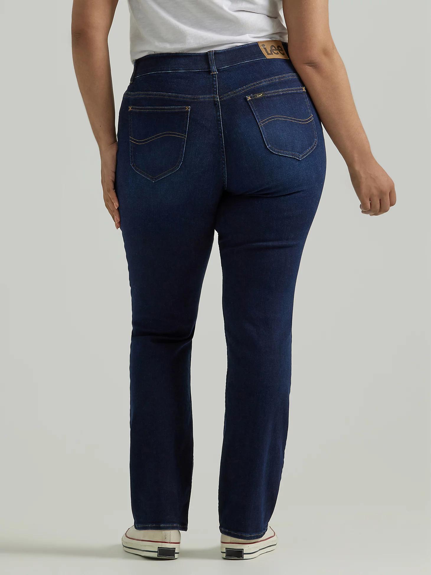 Women's Ultra Lux Comfort with Flex Motion Straight Jean (Plus) | Women's Jeans | Lee® Product Image