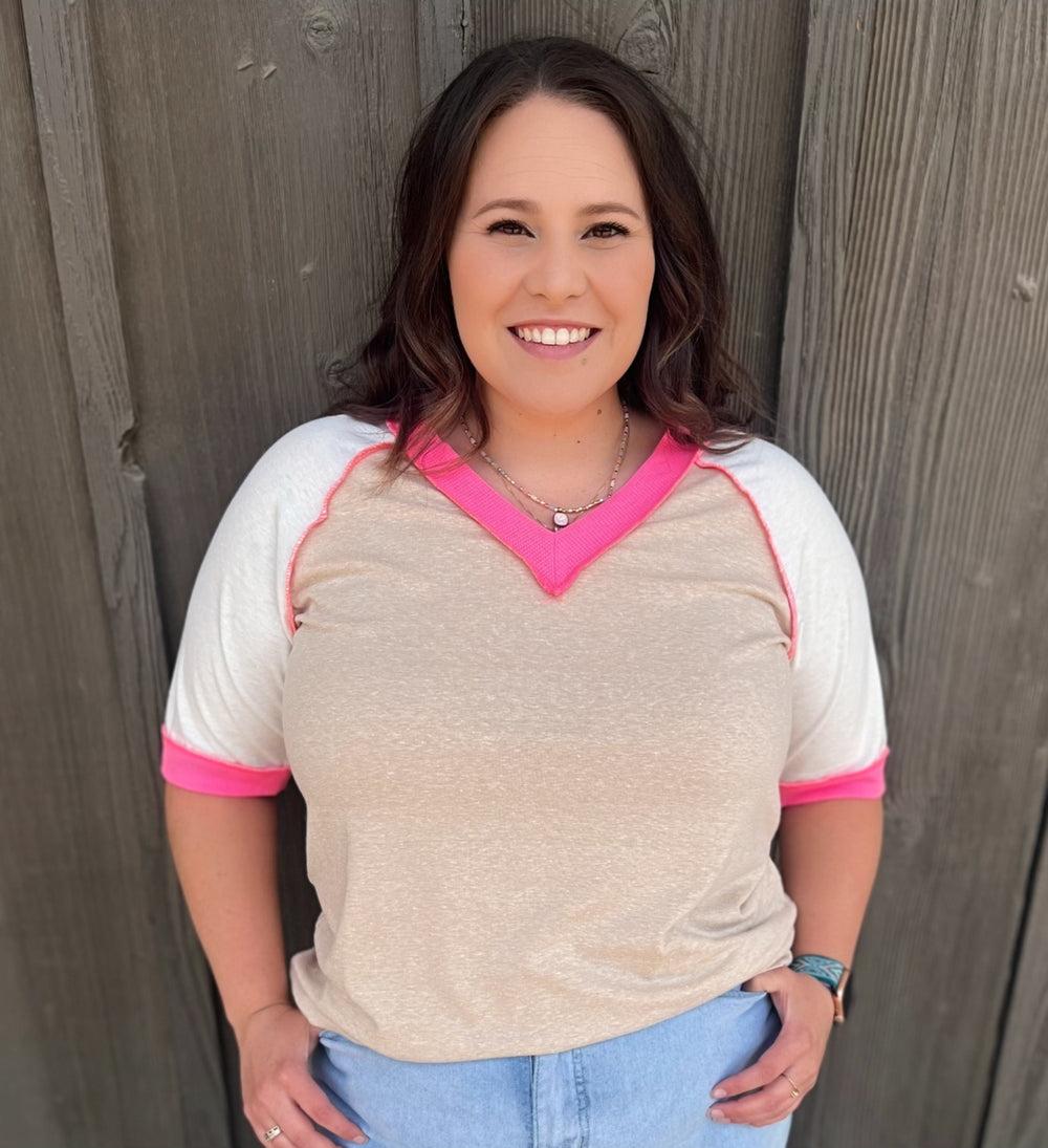 PLUS Day to Day Color Block Top- 2 colors* Product Image