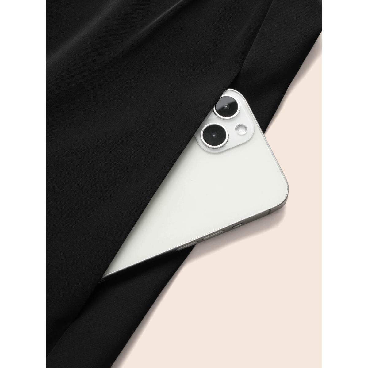 Plus Size Floral Woven Ribbon Heart Neckline Cami Dress Black Women Elegant Woven ribbon&lace trim Heart neckline Sleeveless Curvy BloomChic 14-16/1X Product Image