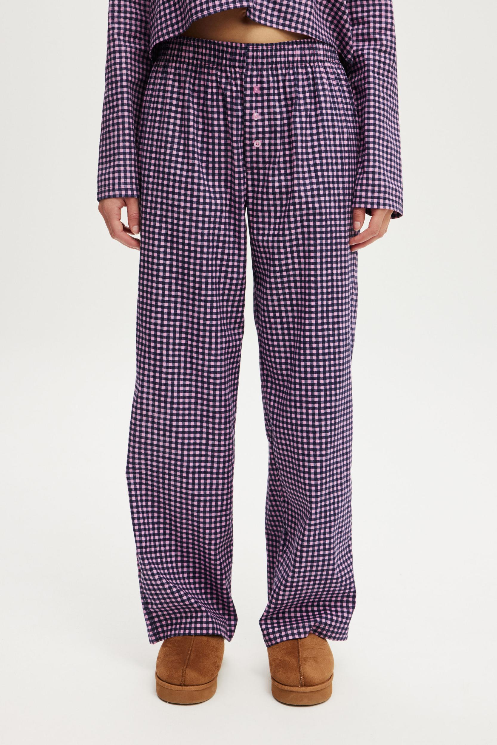 Peached Woven Boyfriend Pant Product Image
