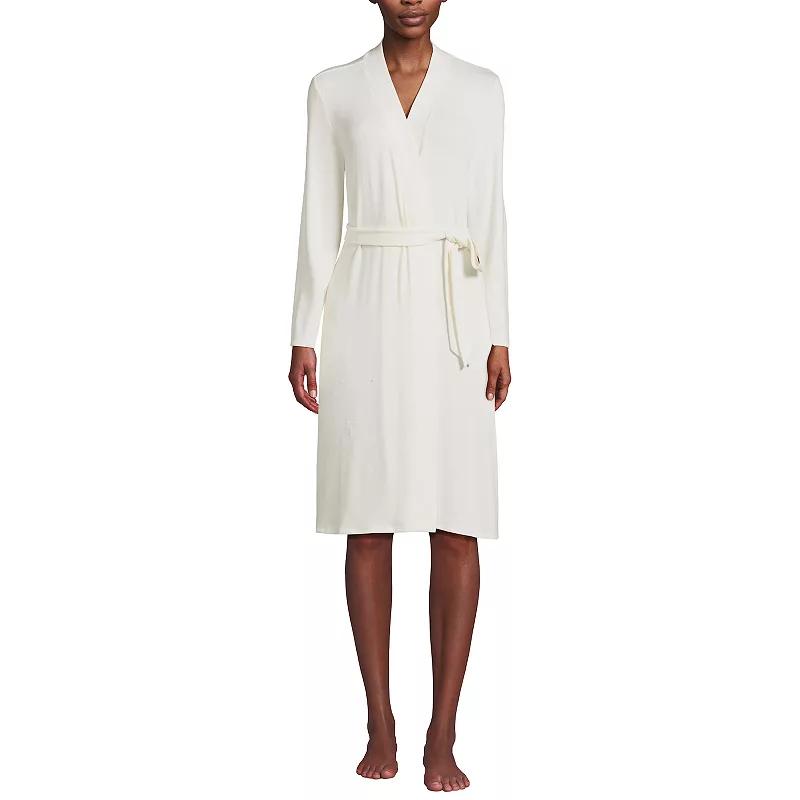 Women's Lands' End Cozy Faux Cashmere Robe,  Product Image