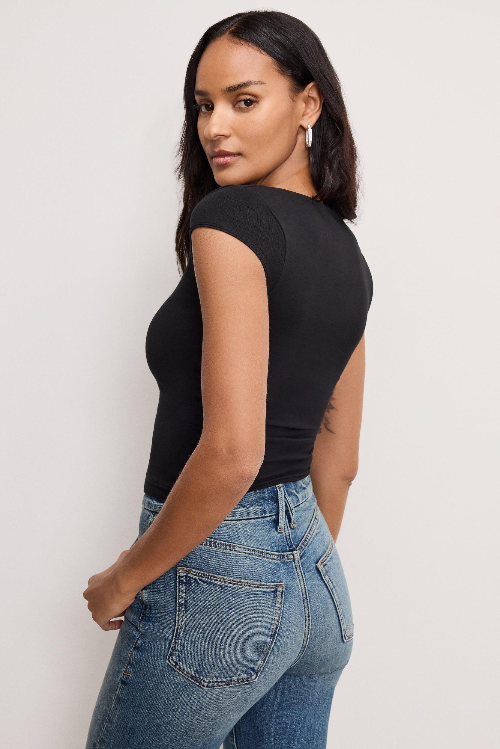 SUPER STRETCH TEE | BLACK001 Product Image