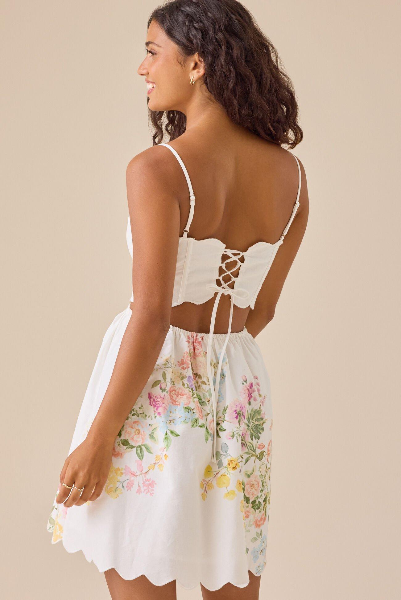 Thea Floral Mini Dress Product Image