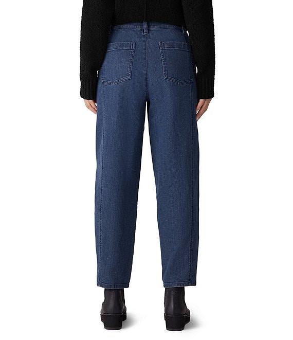 Eileen Fisher Organic Cotton Blend Stretch Denim Ankle Lantern Jeans Product Image