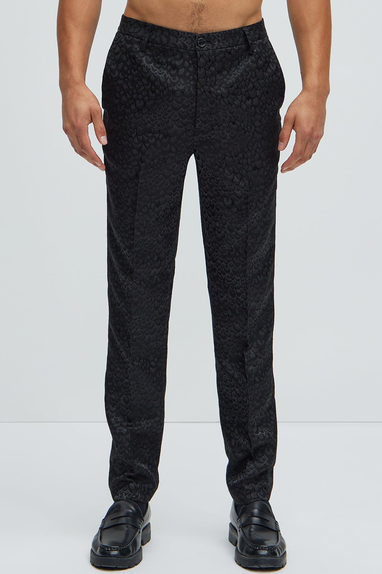 Leonardo Luxe Slim Trousers - Black Product Image