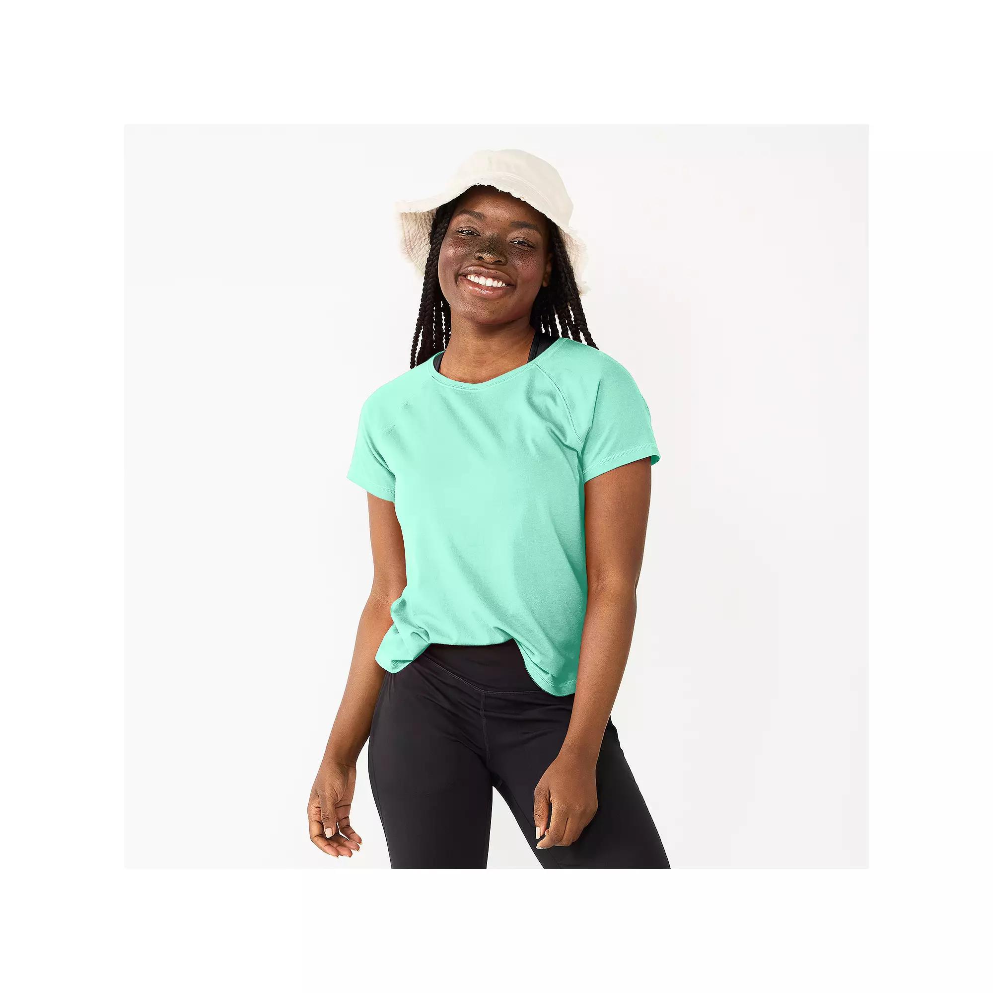 Women's Tek Gear® Core Raglan Tee, Size: XXL, Behling Green Product Image