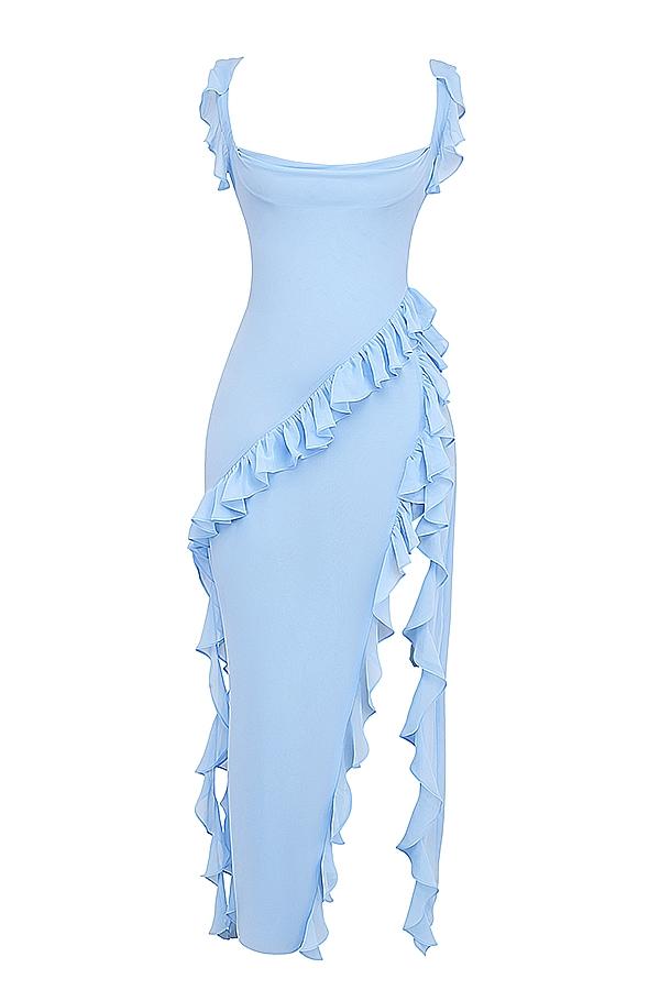 Carlina  mocha long sleeve mini dress Product Image