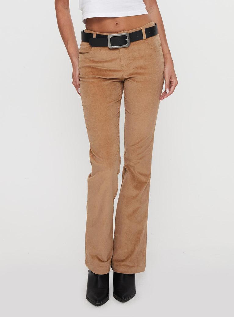 Troubadour Low Waist Jeans Tan Product Image