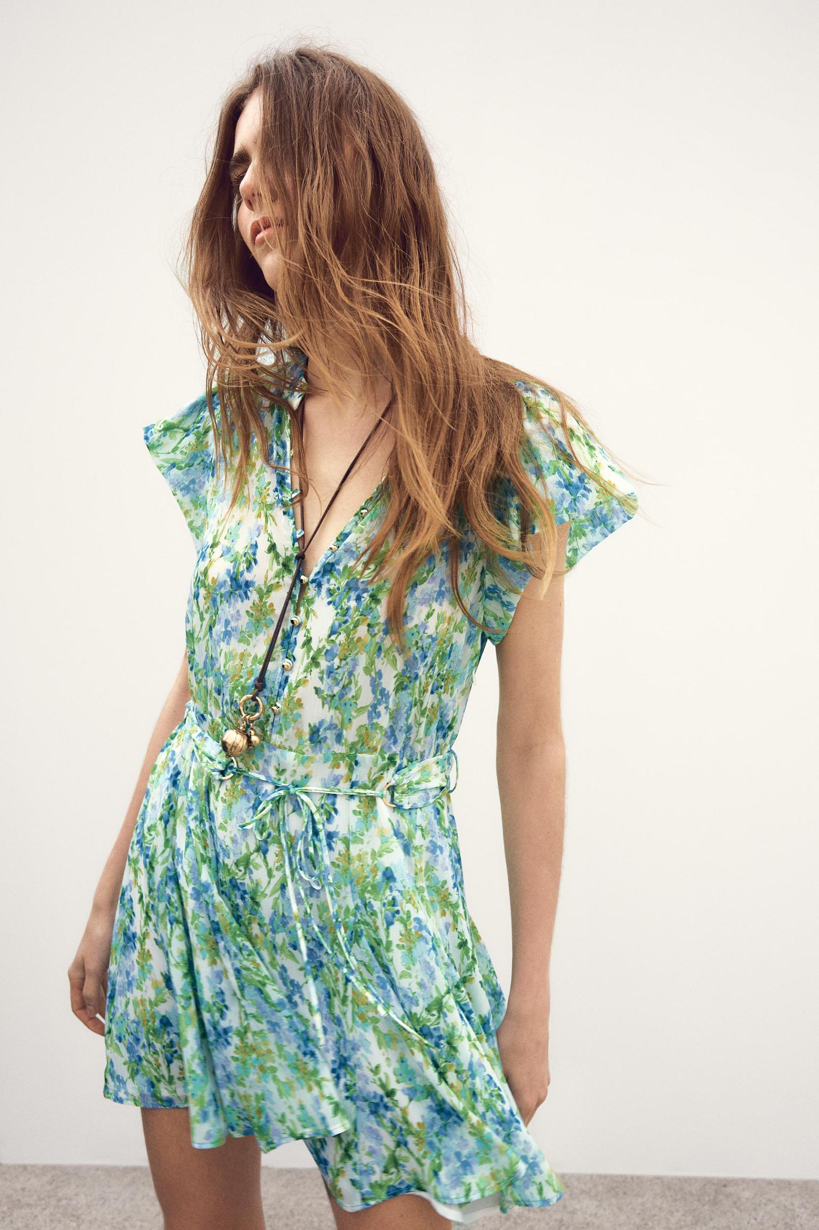 PRINTED MINI DRESS Product Image