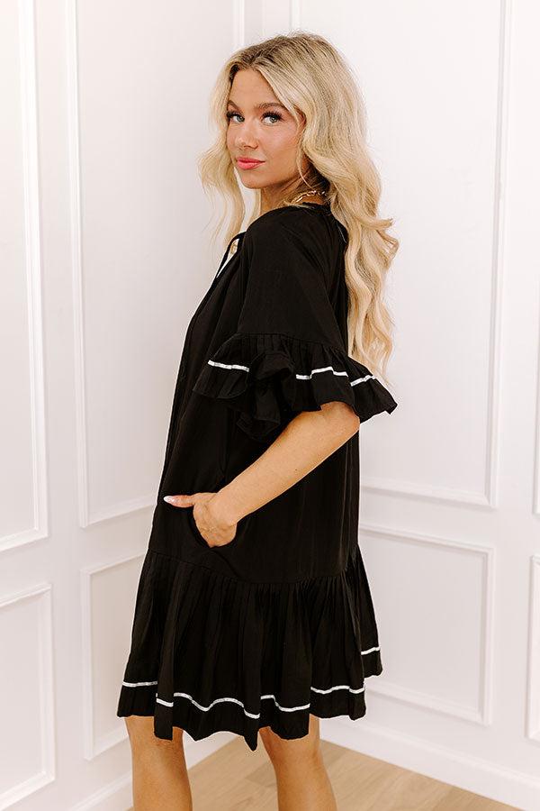 Mimosas On The Patio Mini Dress in Black Product Image