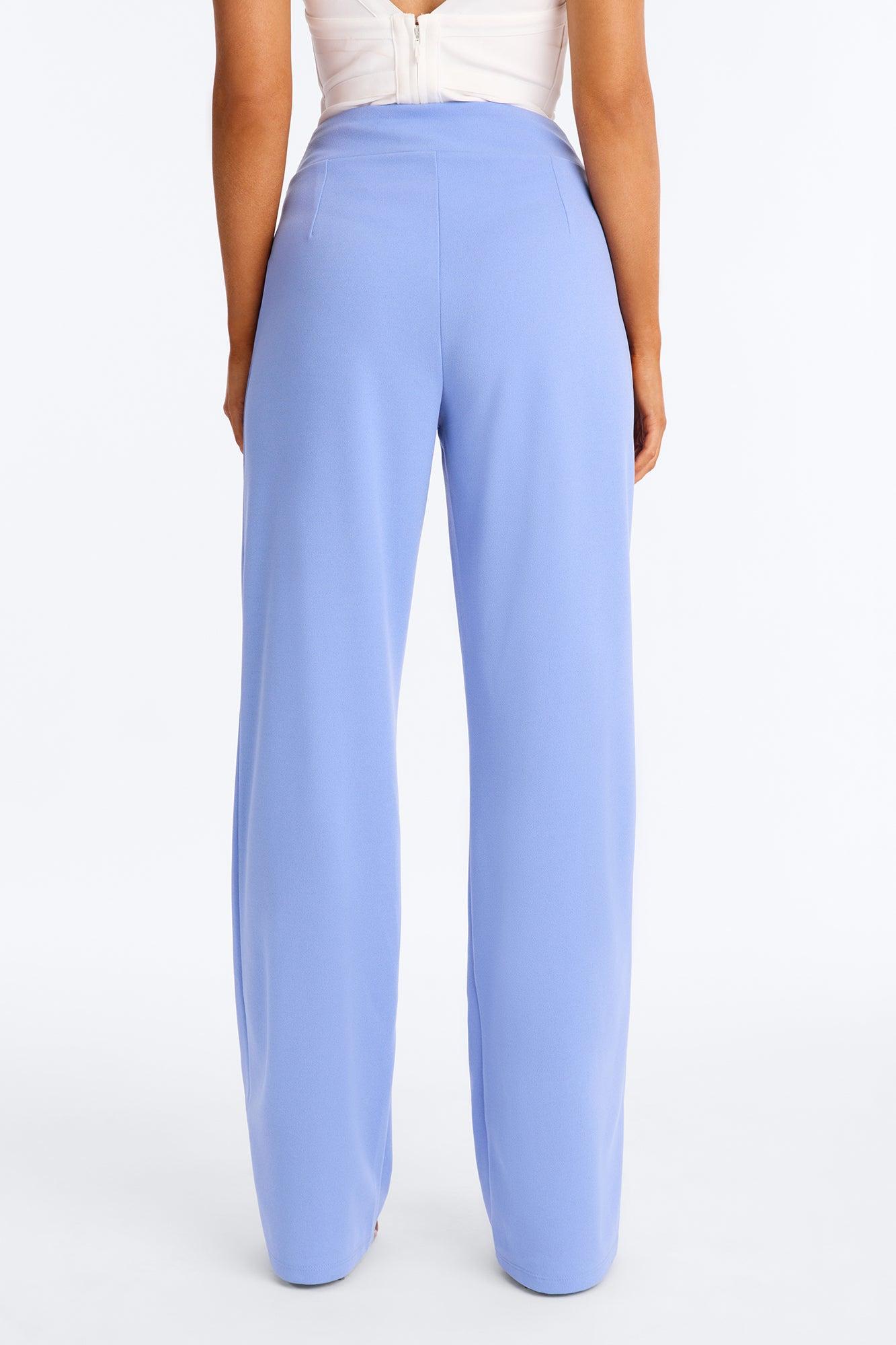 Office Tea Straight Leg Trouser Pant - Periwinkle Female Product Image