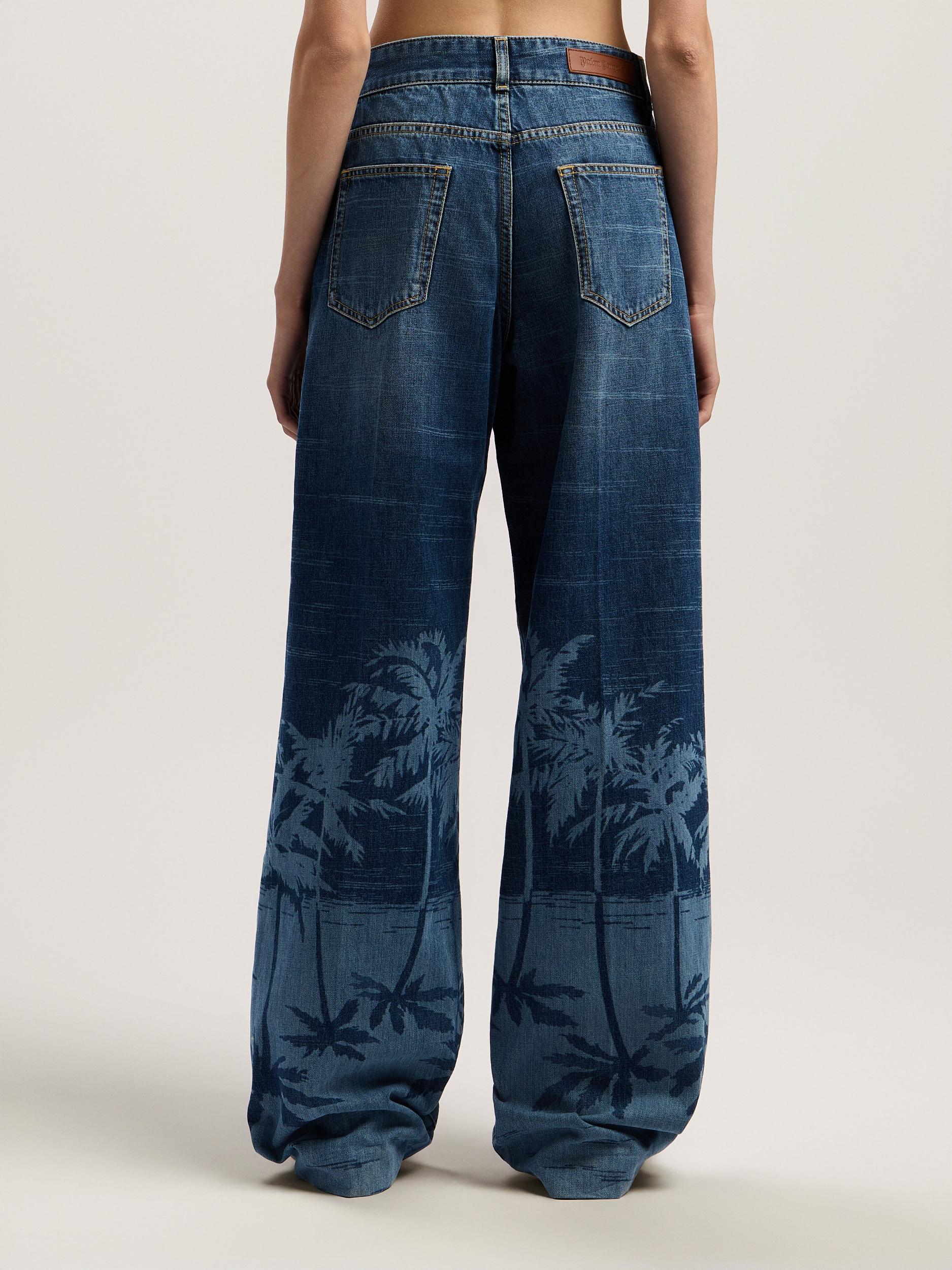 Palms Loose Denim Pants Product Image