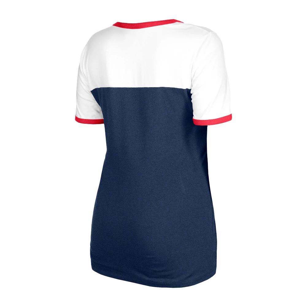 MLB Cleveland Guardians Women's Bi-Blend Ringer T-Shirt : Lightweight Sports Knit Product Image