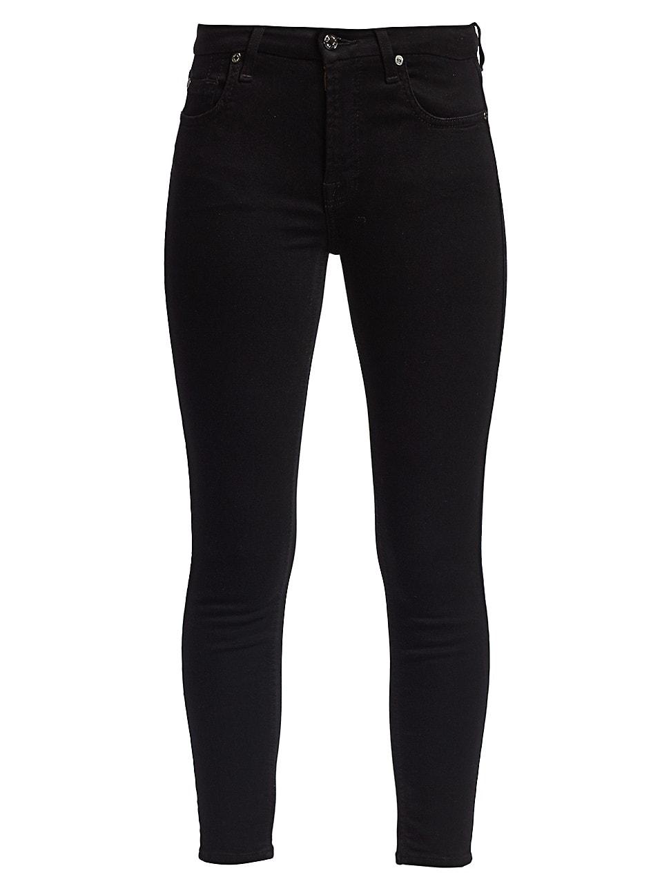 7 For All Mankind Slim Illusion High Rise Ankle Skinny Jeans Product Image