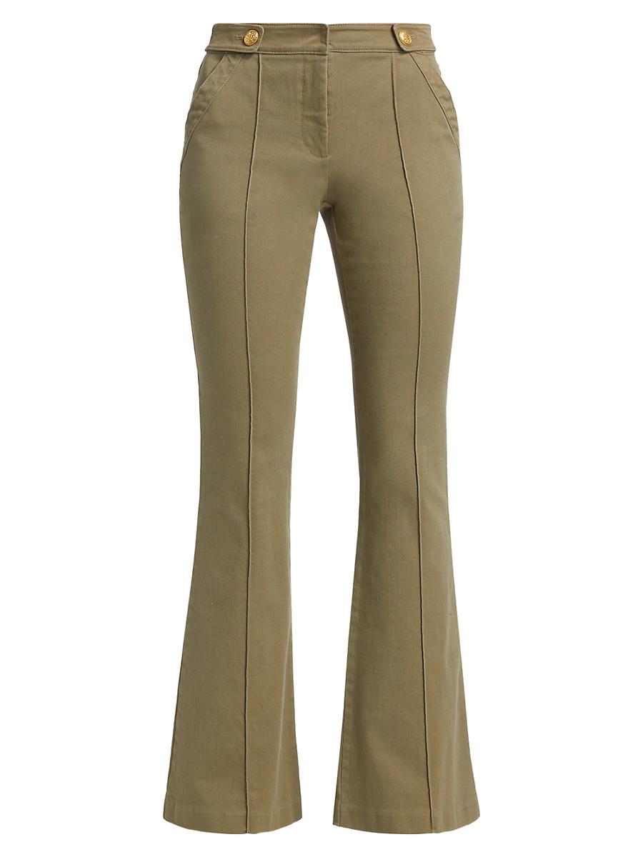 Womens Costella Cotton-Twill Flared Jeans Product Image