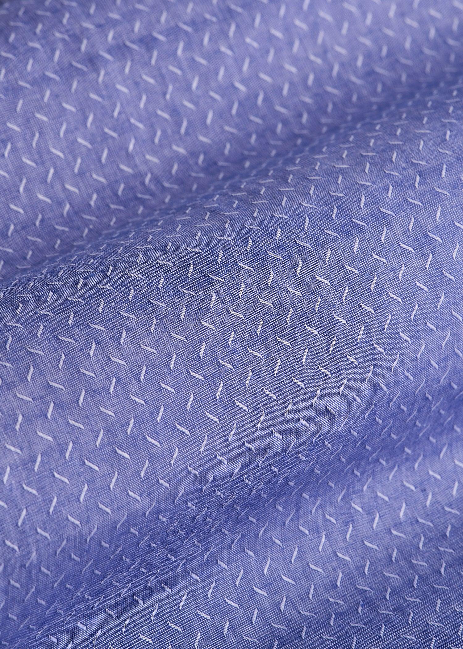 Premium Dress Shirt for Tall Men in Medium Blue Diagonal Male Product Image